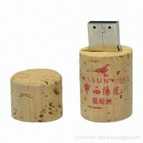 USB Flash Drive, Made of Environmental Wooden, Logo Printed-free, Best for Promotional Gifts